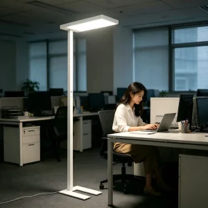 Modern Floor Lamps Reading Room Office Working Lights Vertical High Quality Aluminum Standard Dimmable LED Metal Shade