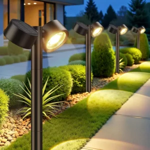 Modern Garden Courtyard Light IP65 Waterproof Solar LED Lights for Walkways Lawns Pathway Outdoor Light