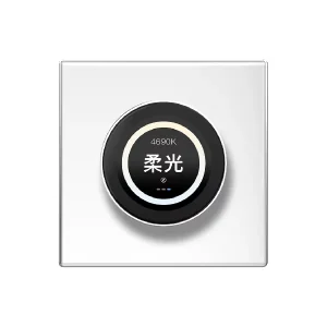 Modern Glass Wall-Mounted Smart Light Dimmer, AC 220V, Temperature Touch Switch for Home Automation
