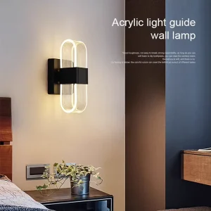 Modern Golden Luxury Aluminum Wall Lamp Nordic LED Dimmable for Bedroom Living Room Bathroom Aisle