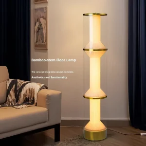 Modern High End Minimalist LED Floor Lamp for Living Room Bedroom Simple Designer Style Plug In Electric Glass Base High Quality