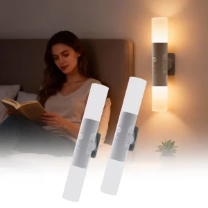 Modern Home Decor Wall Sconces Dimmable Bedside Living Room Hallway Wireless Rechargeable LED Up Down Wall Lamp