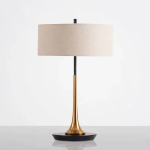 Modern Home Decorative Study Table Lamp with LED and Simple Round Shade 3 Year Warranty for Desk Reading and Room Use