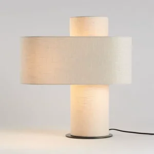 Modern Home Fabric Desk Light Steel Based Table Lamp for Living Room Bedroom Bedside Corridor