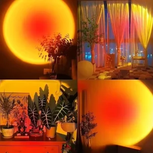 Modern Home Party Smart Music Colorful Indoor Led Corner Sunset Lamp RGB Floor Lamp APP with Remote Control for Home Deco