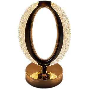 Modern Hotel Room Metal Table Lamp Crystal embellished Table Lamp Home Goods Table Lamps