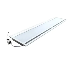 Modern IP44 Iron Indirect Light 130lm W SAA CE RoHs Parabolic Troffer 1x4FT 2x4FT Air Handling LED Panel Lighting