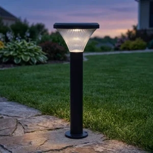 Modern IP65 LED Aluminum Solar Garden Lights with Monocrystalline Silicon Panels 5 Year Warranty Dimmable