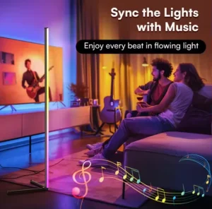 Modern Indoor Home Decor LED RGB Smart Corner Floor Lamps IP65 Rating Indoor Lighting with Stand Decorative Lighting