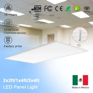 Modern Indoor LED Panel Light Ceiling Rectangular Lamp Recessed Mounted IP54 Rated High CRI 30W