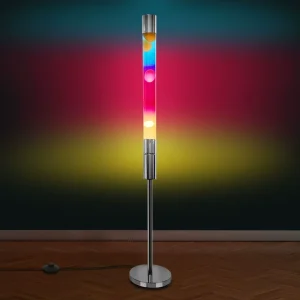 Modern Indoor Rainbow Giant Night Light Living Room Bedroom Led Custom Tall Large Floor Lava Lamp Glass