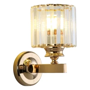 Modern Interior Wall Lamp Indoor Lampen Wall Sconce Golden Crystal LED Wall Light for Hotel Home Bedroom