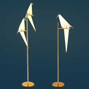 Modern Iron Bird Floor Lamp for Living Room and Bedroom