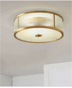 Modern Iron Glass Surface Mounted LED Ceiling Light with Smart Voice Control for Bedroom Home Hotel Indoor Decoration