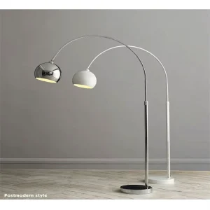 Modern Italy Design Arc LED Floor Lamp Aluminum E27 Indoor Iron Switch Hotel Villa Living Room 3000K Warm White