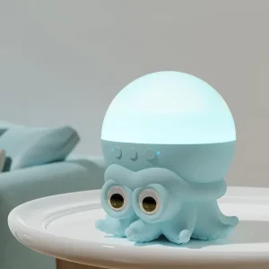 Modern Kids Smart Home Eco Friendly Battery Powered LED Light Projector Lamp for Dimmable Plastic Blue Water Ripple