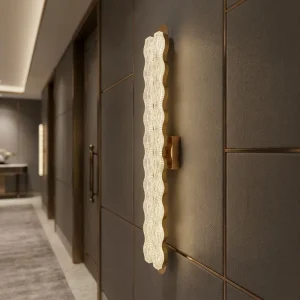 Modern LED Aluminum & Acrylic Wall Lamp with Adjustable Color Temperature 2700 6500K High CRI 80 for Indoor Living Room Use