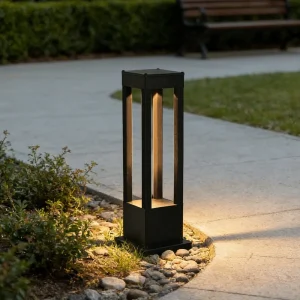 Modern LED Bollard Light IP65 Waterproof Aluminum for Garden Lawn 120 277V Warm White Decorative Outdoor Landscape Lighting