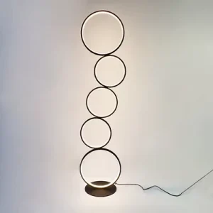 Modern LED Corner Floor Lamp for Home Decor Dimmable with Touch Switch Iron Body Metal Shade Base for Living Room Bedroom