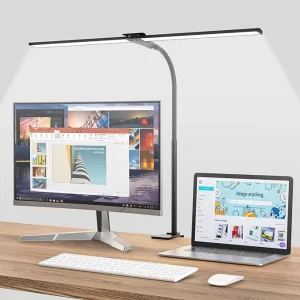 Modern LED Desk Lamp Eye Caring Adjustable Flexible Gooseneck USB Clamp Lamp Alloy Aluminum Construction Metal Eco Friendly DC