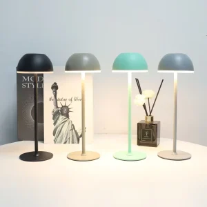 Modern LED Desk Lamp Touch Dimmable Battery Adjustable Color Temperature Metal Shade High CRI 80 50000 Hours Home