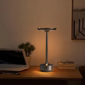 Modern LED Desk Lamp for Dining Room Kitchen Bedroom Large-Capacity Two-Charge Battery Long-Lasting Aluminum Body Dimmable Touch
