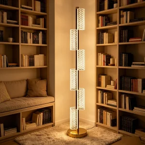 Modern LED Floor Lamp Acrylic Tube Light Minimalist Standing Lamp for Living Room Bedroom Home Decor