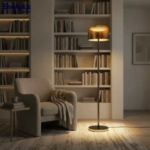 Modern LED Floor Lamp White Chrome Round Shape 25W Remote APP Control Aluminum Hotel Office Corner Living Room Bedroom