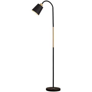 Modern LED Floor Lamp with Iron Body Adjustable Height and High Brightness E27 Base for Living Room Bedroom Office or Sofa