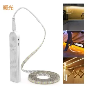 Modern LED Strip Lights for Kitchen Cabinets Bedroom Room Decoration 2m Induction Battery Powered Models up Direction
