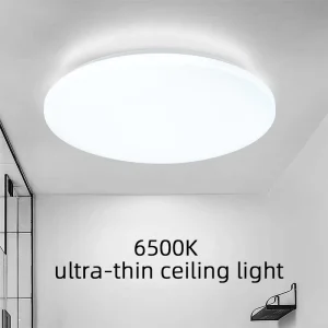 Modern LED Ultra Thin Iron & Plastic Pendant Ceiling Light 12W 18W 24W 6500K Cold White 2 Year Warranty