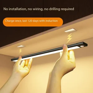Modern LED Under Cabinet Lighting with Motion Sensor for Kitchen Counter and Closet