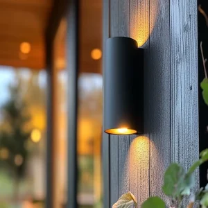 Modern LED Wall Lamp for Courtyard Use IP65 Rated 5W-20W Options White Black Shade Aluminum Alloy Glass Construction