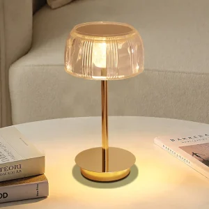 Modern Lamps Home Decor Dimmable Bedside Adjustable High Brightness LED Crystal Table Lamp Hotel Coffee Shop