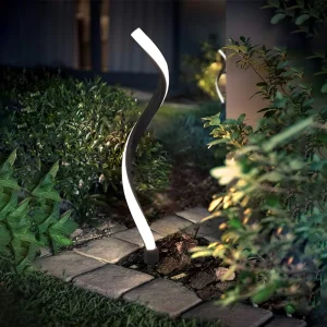 Modern Landscape Path LED Garden Lights Aluminum Acrylic Outdoor Lawn Lights with Remote Control IP55 360 Beam Angle