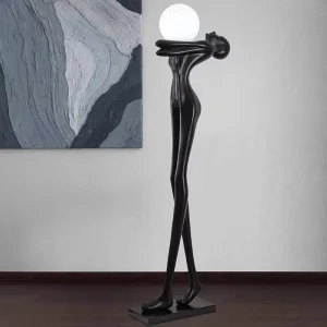 Modern Large Standing Floor Lamps Creative Home Design Humanoid Art Sculpture LED Light for Lobby Living Room Decoration