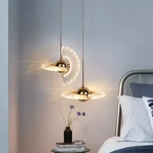 Modern Led Ceiling Chandelier Hanging Lamp Dining Room Acrylic Pendant Light for Bedroom