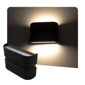 Modern Led Wall Lamp Outdoor Luminaires Mural Exterior Porch Garden Black and White Up and Down Wall Sconce Wall Lights