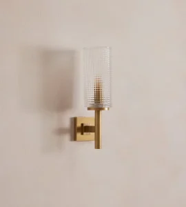 Modern Light Cylinder Crystal Glass Indoor Wall Mounted Light