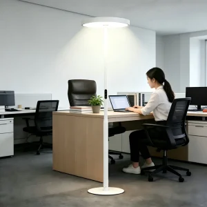 Modern Living Room Office Floor Lamp Vertical Floor Lamp Decoration Aluminum Standard Dimmable LED Floor Lamp