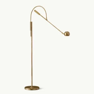 Modern Luxurious Brass Floor Lamp Classic Vintage Bedroom Living Room Study Room Decoration Floor Lamp
