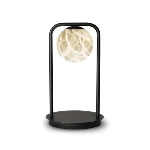 Modern Luxury Alabaster Table Lamp Simple Design Eco Friendly Stone Shade E14 Base Incandescent Electric Eye Caring Warm White