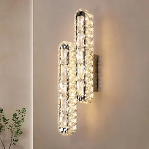 Modern Luxury Crystal Wall Lamp Creative Design for Living Room Hotel Bedroom Corridor Staircase Background Wall Lighting