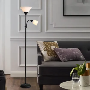 Modern Luxury Floor Lamp with LED Design Iron Body Standing Light for Living Room Hotel Bedroom Home Decorative Lighting