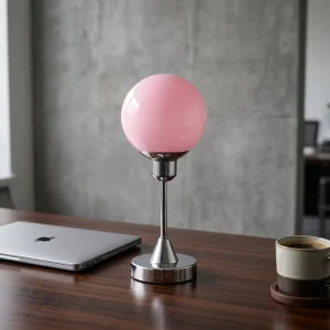 Modern Luxury Glass LED Table Lamp Touch Control Dimmable USB Rechargeable AC Power Supply Living Room Minimalist Design