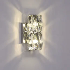 Modern Luxury Indoor Crystal Wall Lamp With LED Light Creative Personality Hotel Decoration Aisle Wall Background Wall Lighting