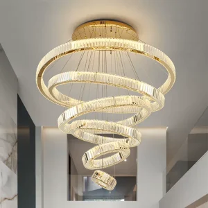 Modern Luxury K9 Crystal Led Chandelier Lighting Ceiling Pendant Fixture Dining Room Living Room Kitchen Bedroom Lighting