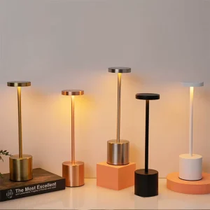 Modern Luxury LED Charging Crystal Table Lamp Bedroom Restaurant Bar Living Room Decoration Bulbs Light Bedside Desk Use