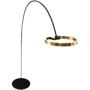 Modern Luxury LED Floor Lamp for Bedroom Study Aluminum Remote Control Dimmable Standing Light Artistic Design for Living Room