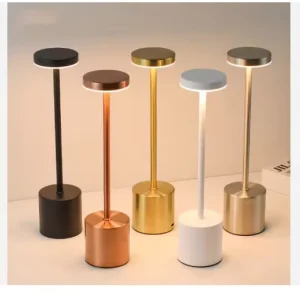 Modern Luxury LED Table Lamp Cordless Rechargeable Wireless Touch Dimming Portable Desk Light for Bedroom Decor Battery Power